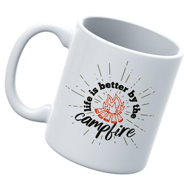 Life Is Better Campfire White Coffee Mug